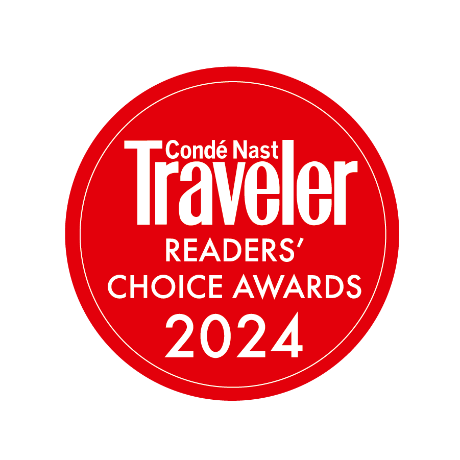 Conde Nast Traveler Readers' Choice Awards 2024 red circular badge